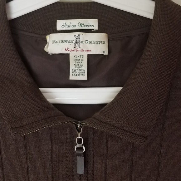 Merino Wool Golf sweater vest - Picture 2 of 3